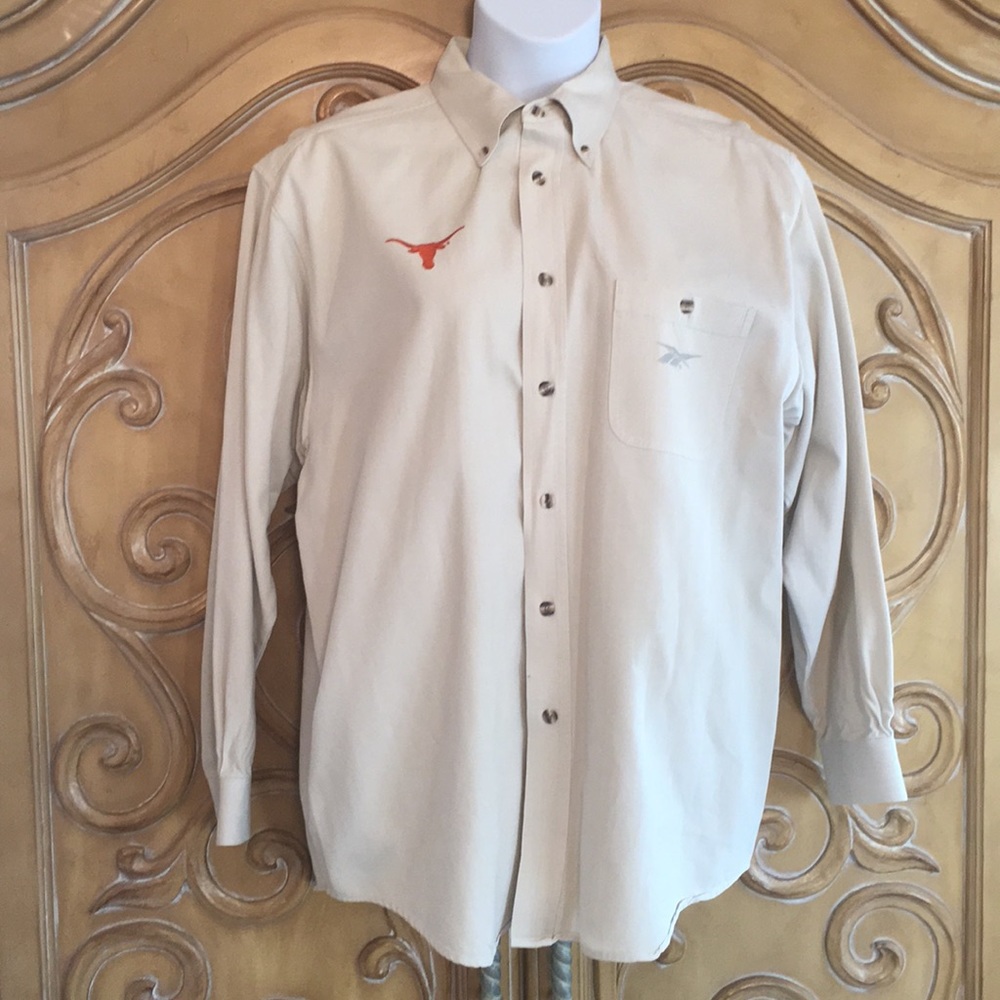Reebok Longhorn embroidered button down